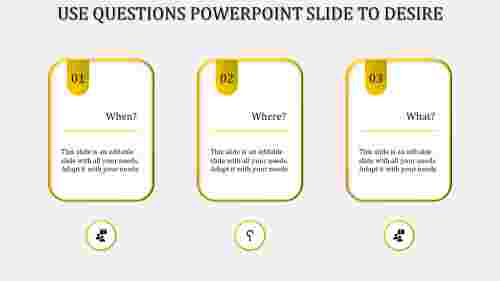 questions powerpoint slide-Yellow